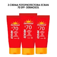 3 Crema Foto Protectora Ecran 70 SPF- Dermosol